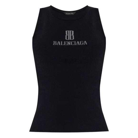 Balenciaga Women Logo Tank Top